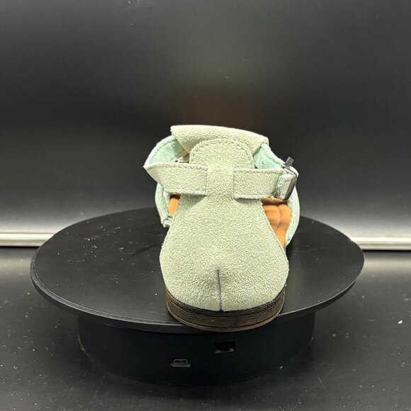 NEW! Minnetonka Moccasins Maui Fringed Leather Sandals in Mint SZ 5 Woman's NIB - Picture 5 of 7